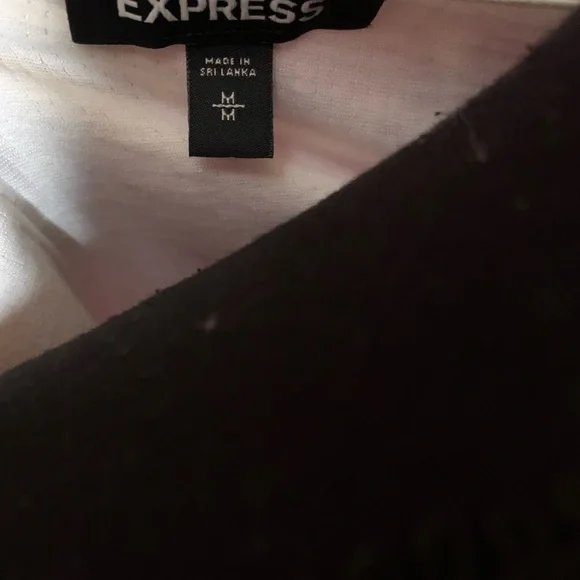 Express Ivory Bodysuit With Dramatic Sleeves size M - Picture 6 of 6